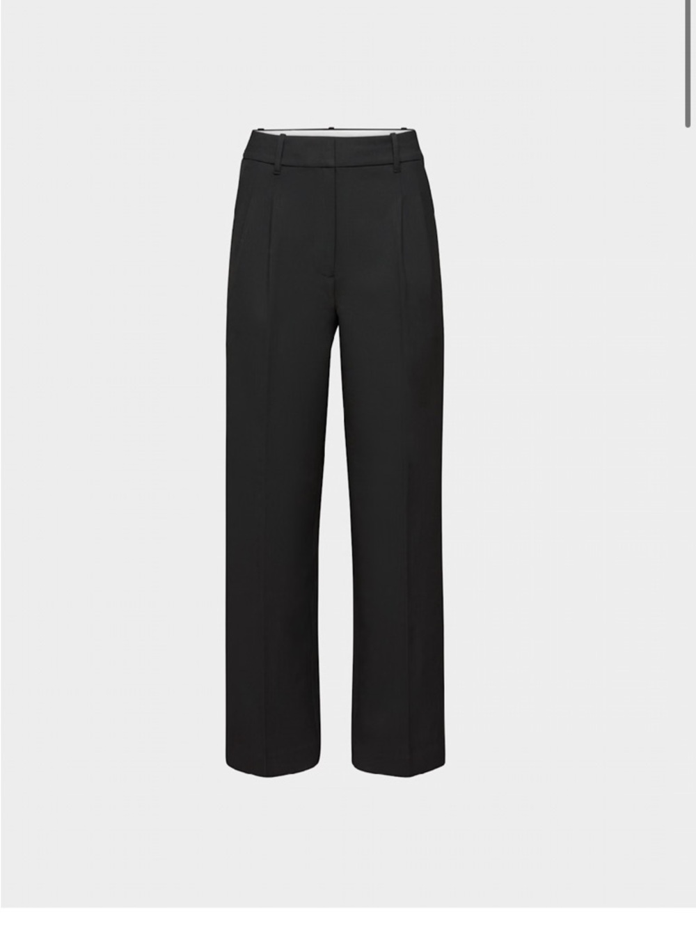 Wilfred Effortless Pants Black Wide-Leg Pleated Trousers